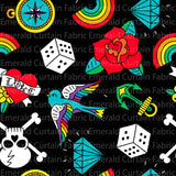 T is for Tatt (Fabric Mama UK print) Vinyl Retail